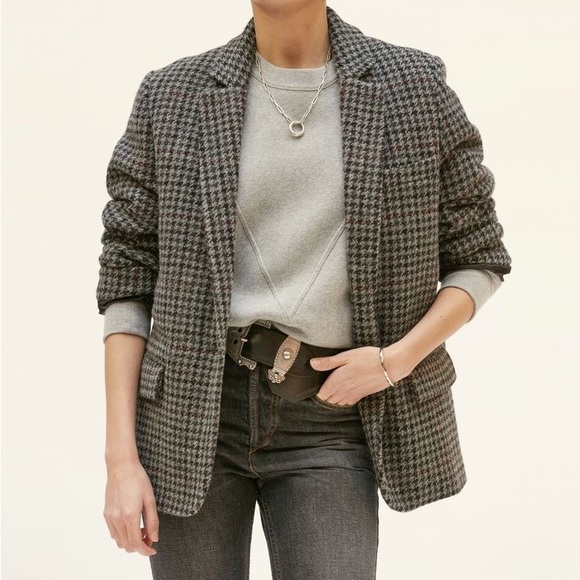 CONRADC Jackets & Blazers - Blazer Tweed Blazer Woven Plaid...